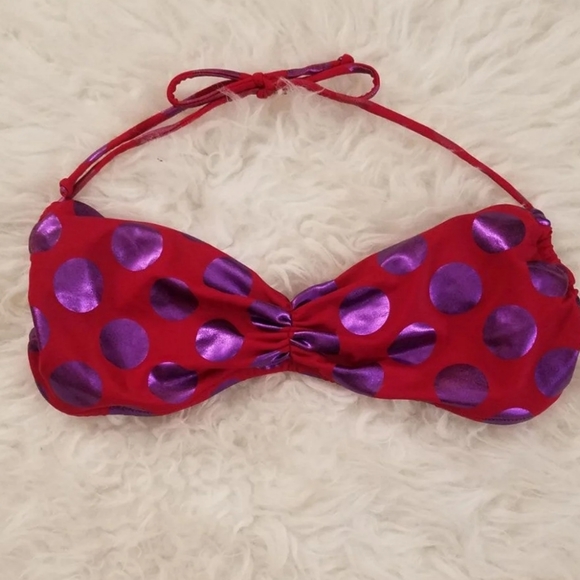 Vintage Victoria's Secret Shimmer Polka Dot Bikini - Picture 9 of 14